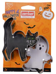 Zenker Cat and Ghost Cookie Cutter Dimensions: 9. 6 x 7. 9 x 2. 6 cm