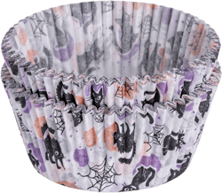 ZENKER Halloween Paper Muffin Cups with Cat