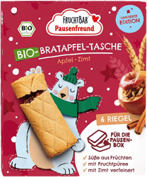 FruchtBar Pausenfreund - Bio-Bratapfel-Tasche Apfel, Zimt