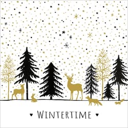 Serviette 33x33cm "Modern Wintertime"