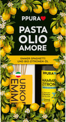 PPURA ORGANIC Gift Set Emmer Spaghetti & Lemon-Flavored Olive Oil
