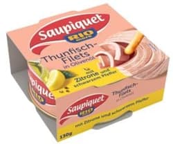 Saupiquet MSC Thunfisch-Filets in Olivenöl mit Zitrone und schwarzem Pfeffer