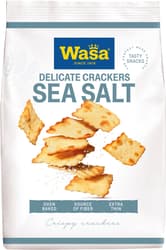 Wasa Tasty Snacks Delicate Crackers Sea Salt