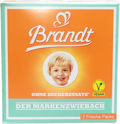 Brandt Markenzwieback ohne Zucker