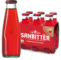 San Pellegrino Sanbittèr Bitter alkoholfrei Glas 6x0,098l (MEHRWEG)