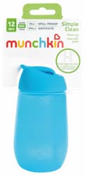 Munchkin Trinkflasche mit Strohalm Blau