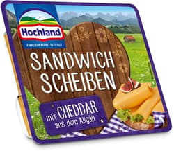 Hochland Schmelzkäse-Sandwich Scheiben, Cheddar
