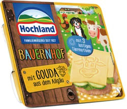 Hochland processed cheese "sandwich slices", farmhouse