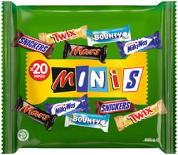 Mixed Minis 20 Schokoriegel