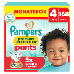 Pampers Premium Protection Pants Gr.4, Monatsbox, 9-15 Kg