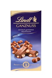 Lindt Ganznuss Tafel