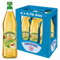 Gerolsteiner Apfelschorle 6 x 0,75 l Glas (MEHRWEG)