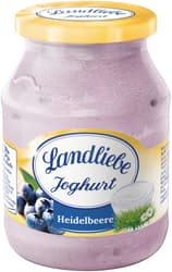 Landliebe Yogurt Blueberry Glass