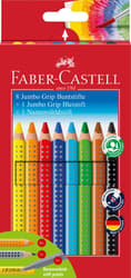 Faber-Castell Buntstift Jumbo Grip Promotionetui 8+1+1