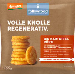 Organic potato rosti