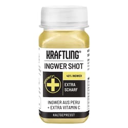 Kraftling Ingwer Shot extra strong Orange-Curcuma HPP-Qualität