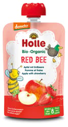 Holle BIO Red Bee - Pouchy apple, strawberry