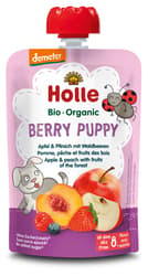 Holle BIO Berry Puppy - Pouchy apple & peach with wild berries