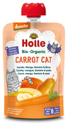 Holle BIO Carrot Cat - Pouchy carrot, mango, banana & pear