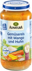 Alnatura DEMETER Vegetable rice with mango and chicken