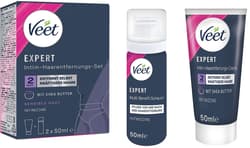 Veet EXPERT Intimate Hair Removal Set, Intimate Hair Removal Cream + Multi-Benefit Foam