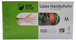 FAIR ZONE Einweg Latex Handschuhe Medium 100 paar