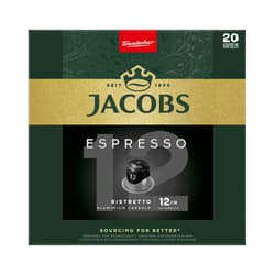 Jacobs Espresso 12 Ristretto, 20 Nespresso kompatible Kapseln
