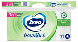 Zewa Toilettenpapier Bewährt mit Strohanteil, 3-lagig