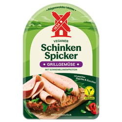 Rügenwalder Mühle Schinken Spicker mit Grillgemüse VEGAN