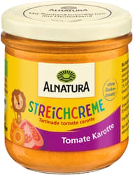 Alnatura Bio Brotaufstrich mit Karotte und Tomate
