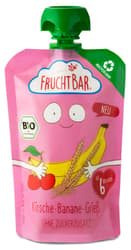 FruchtBar Bio Quetschie Kirsche-Banane-Grieß