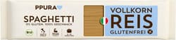 PPURA ORGANIC spaghetti made from wholegrain rice, gluten-free