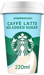 Starbucks No Added Sugar Latte Laktosefrei Eiskaffee