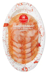 Wiltmann Hähnchenbrust mit mit Chili in Rinder - Aspik, gepökelt Chili in Rinder Aspik
