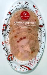 Wiltmann Hähnchenbrust mit Papaya in Rinder-Aspik, gepökelt