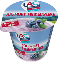 LAC Yoghurt blueberry 3,5% Fat, Lactose-free*, 150 g