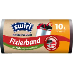 Swirl 10 l Fixierband-Müllbeutel Reißfest & Dicht