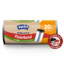 Swirl 20 l Fixation tape bin liner Tearproof & leakproof