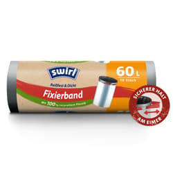 Swirl 60 l Fixierband-Müllbeutel Reißfest & Dicht