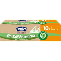 Swirl 10 l Bio-Müll Folienbeutel mit Tragegriff quer