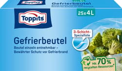 Toppits Gefrierbeutel Standboden 4L