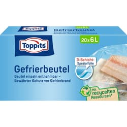 Toppits Gefrierbeutel Standboden 6L NP