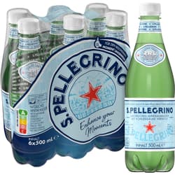 San Pellegrino Mineralwasser Sprudel 6x0,5l PET (EINWEG)