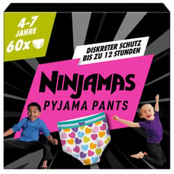 Ninjamas Absorbierende Nachthöschen Für Mädchen, 60 Pyjamahöschen, 4-7 Jahre