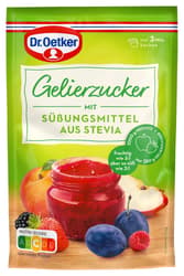 Dr. Oetker gelling sugar with sweetener from Stevia