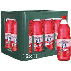 Bad Liebenwerda Himbeer Brause Kiste 12x1l (MEHRWEG)