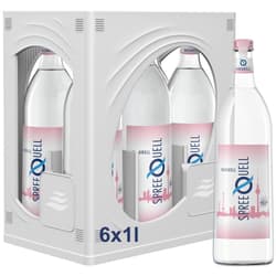 Spreequell Mineralwasser Naturell Individual 6x1l Glas (MEHRWEG)