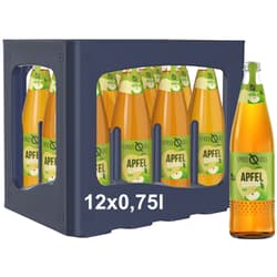 Spreequell Apfelschorle herb 12x0,75l Glas (MEHRWEG)