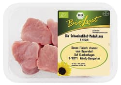 BioLust 6 Stück BIO Schweinefilet-Medaillons