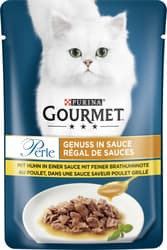 Gourmet Perle Genuss in Sauce mit Huhn in einer Sauce mit feiner Brathuhnnote